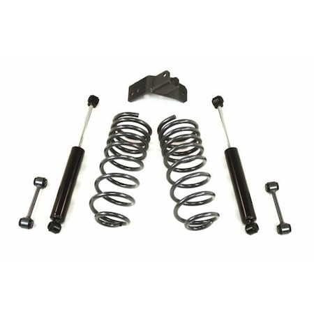 Maxtrac Suspension REAR LOWERING COILS, TRAC BAR BRKT & REAR SHOCKS 2009-18 RAM 2/4WD 202940